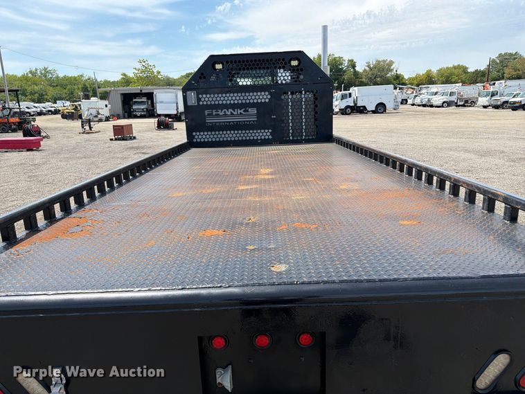 image for item FB5068 2015 International WorkStar 7400 Crew Cab flatbed truck