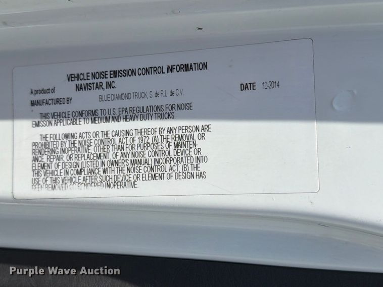 image for item FB5068 2015 International WorkStar 7400 Crew Cab flatbed truck