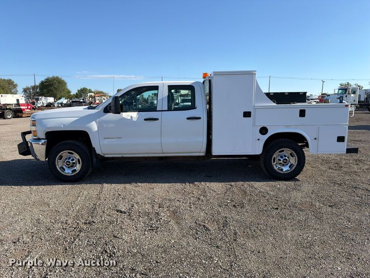 image for item FB5073 2015 Chevrolet Silverado 2500HD Ext. Cab utility bed pickup truck