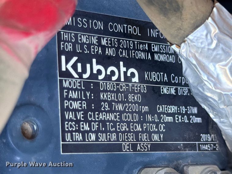 image for item FB8289 2020 Kubota KX040-4 mini excavator