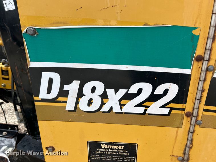 image for item FC2851 2005 Vermeer D18x22 Navigator HDD directional boring unit directional boring unit
