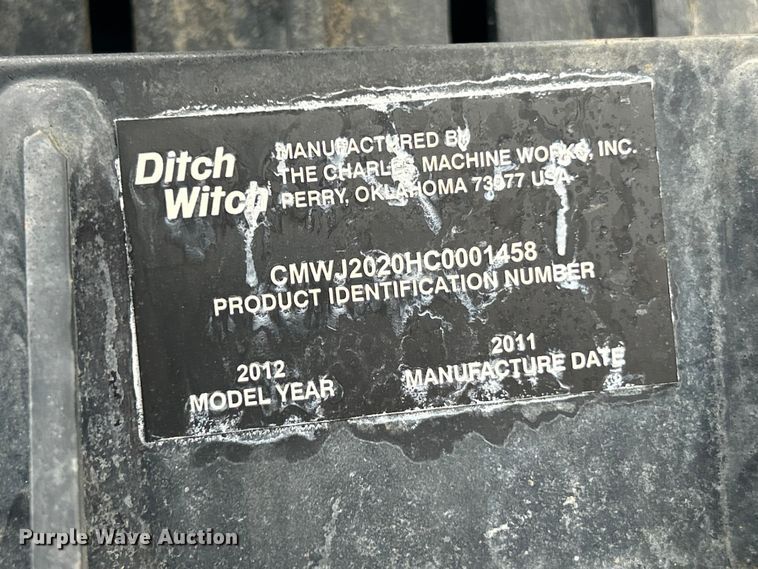 image for item FC2853 2012 Ditch Witch JT2020 Mach 1 directional boring unit