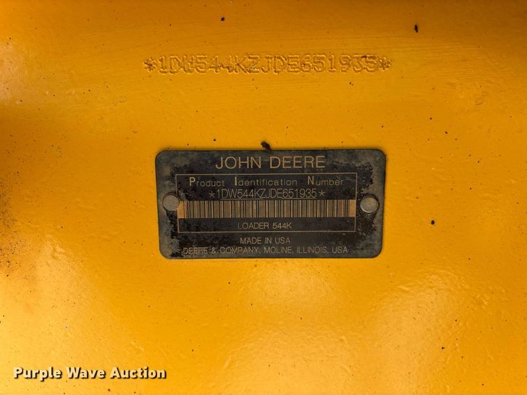 2013 John Deere 544K