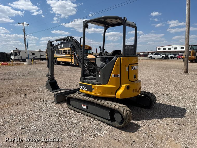 image for item FH6631 John Deere 35G mini excavator