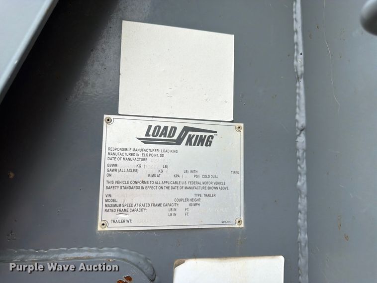 image for item FK3342 2017 Load King RH 3226 end dump trailer