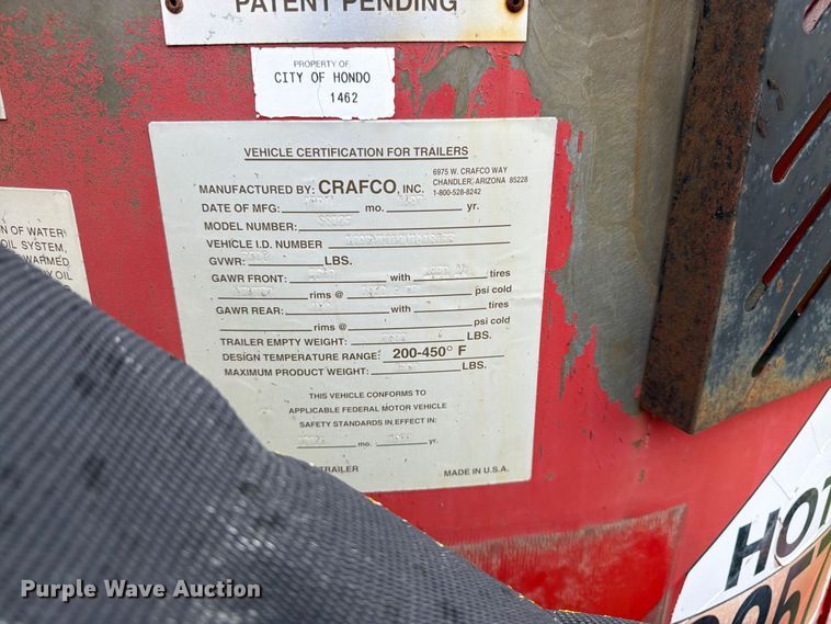 image for item FK3383 1997 Crafco SS125 crack sealer