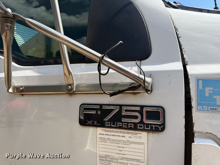 image for item FK3667 2011 Ford F750 flatbed truck