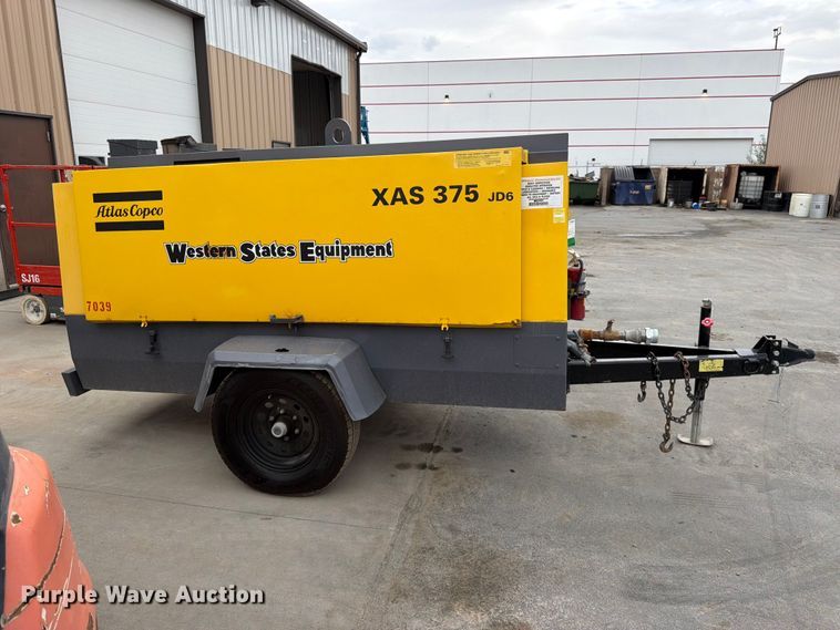 image for item FK4593 Atlas Copco XAS 375 T3 air compressor