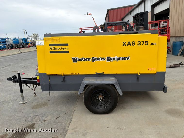 image for item FK4593 Atlas Copco XAS 375 T3 air compressor