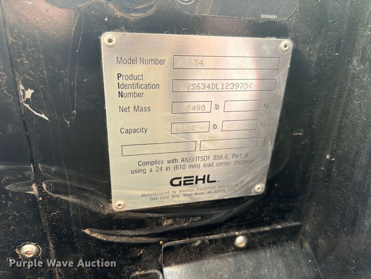 image for item FK4608 Gehl RS6-34 telehandler