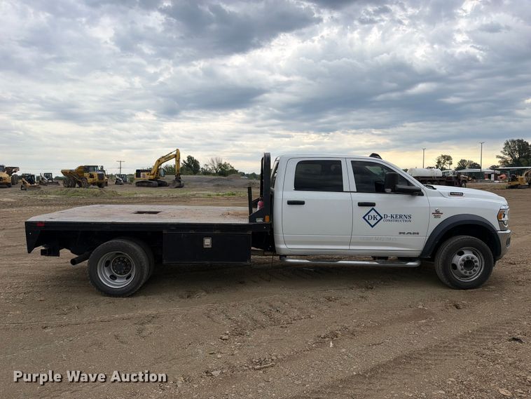 image for item FK5072 2019 RAM 5500 Heavy Duty Crew Cab flatbed truck