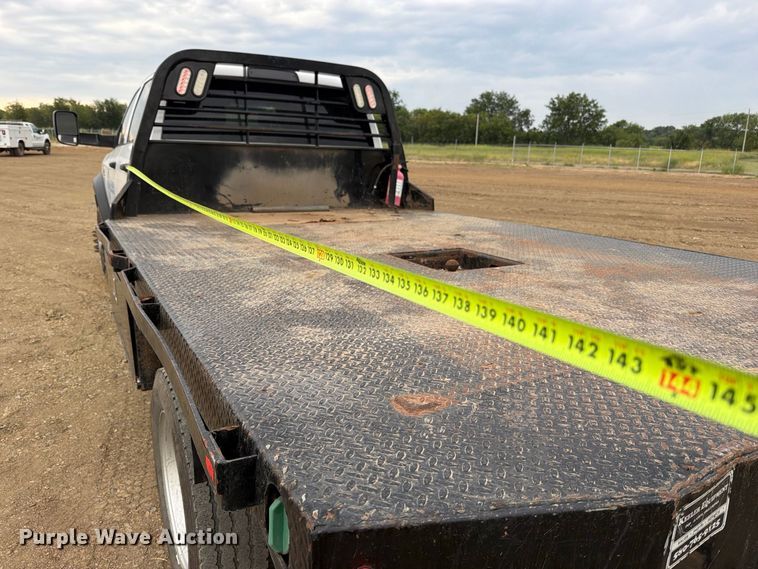 image for item FK5072 2019 RAM 5500 Heavy Duty Crew Cab flatbed truck