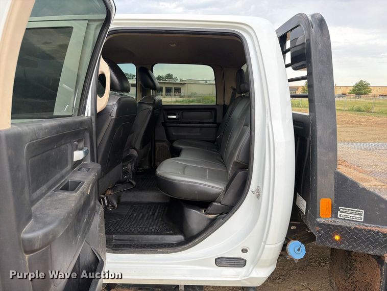image for item FK5072 2019 RAM 5500 Heavy Duty Crew Cab flatbed truck