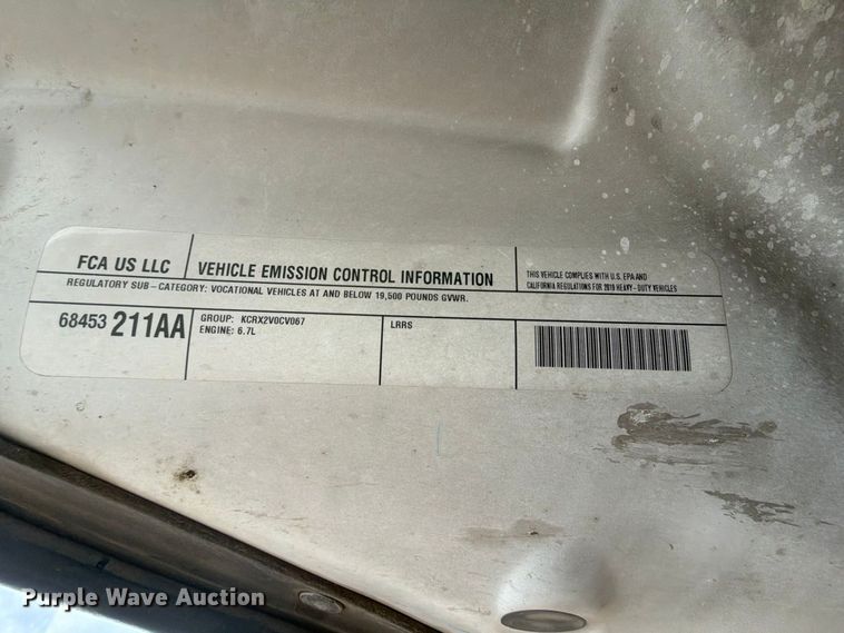 image for item FK5072 2019 RAM 5500 Heavy Duty Crew Cab flatbed truck