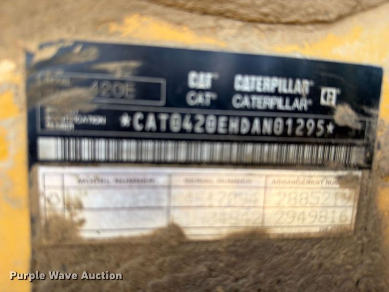 image for item FK5074 2011 Caterpillar 420E IT backhoe