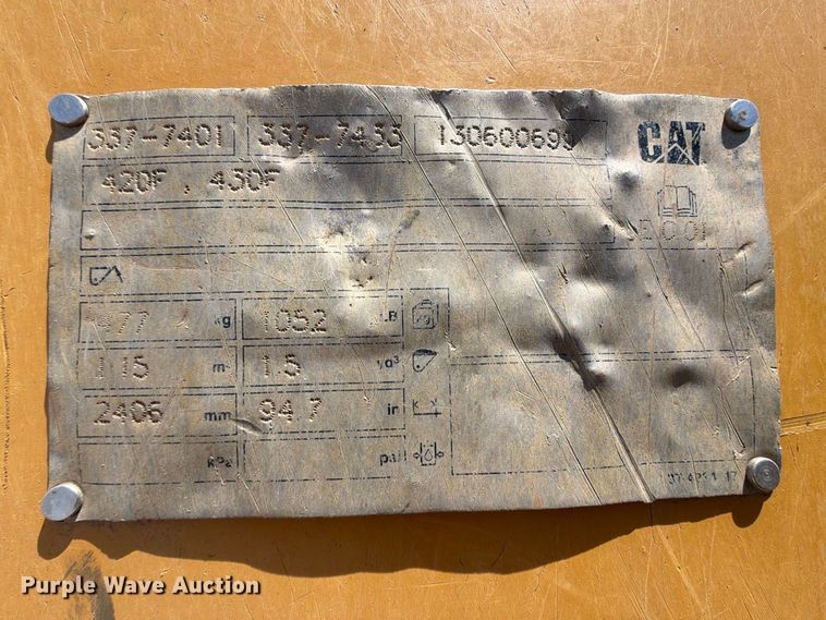 image for item FK5081 2013 Caterpillar 420F backhoe