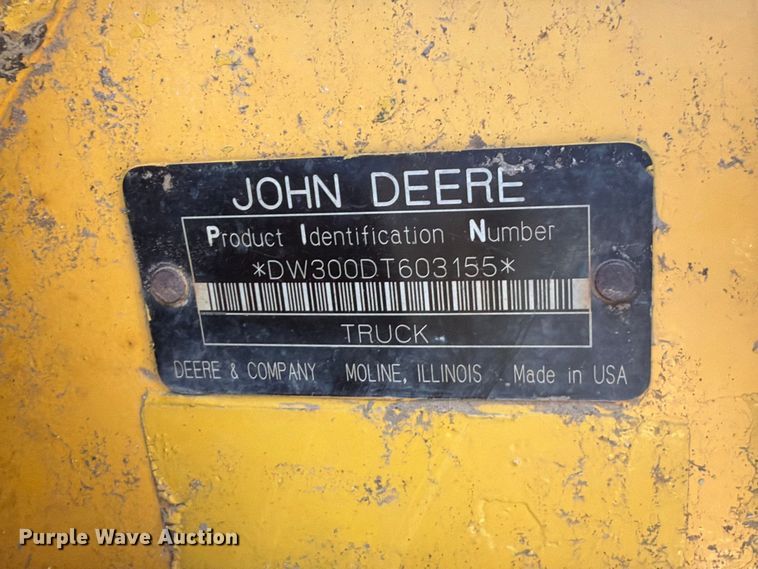 image for item FK5083 2006 John Deere 300D articulated haul truck
