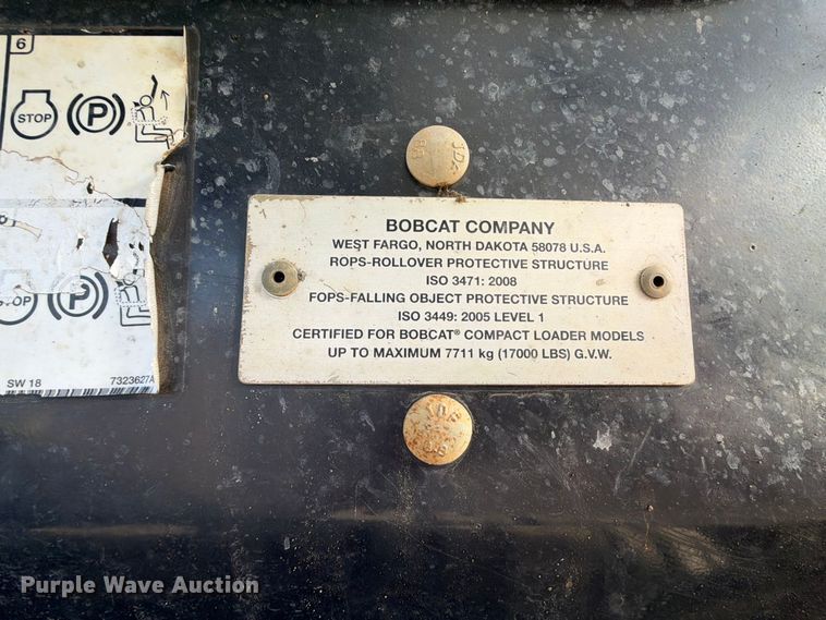 image for item FK5089 2020 Bobcat T76 tracked skid steer loader