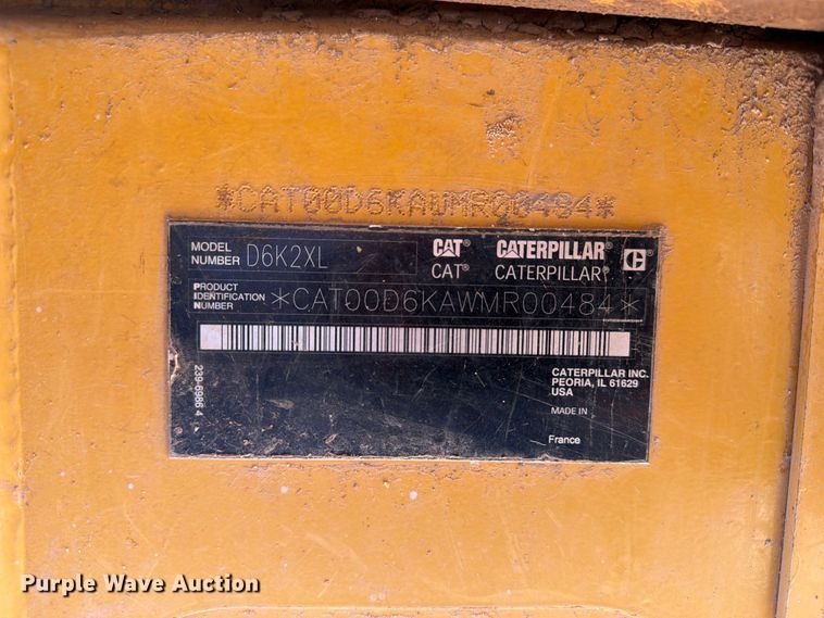 image for item FN2560 2014 Caterpillar D6K2 XL dozer