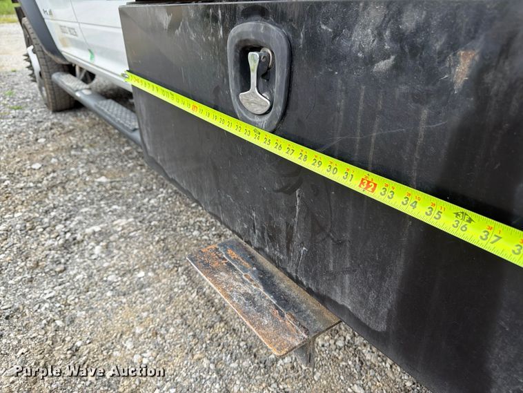 image for item FN5798 2022 RAM 5500 Crew Cab flatbed truck