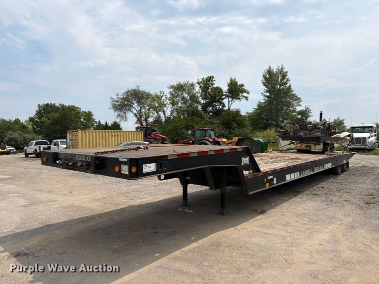 1991 Landoll Corporation 317E drop tilt deck equipment trailer