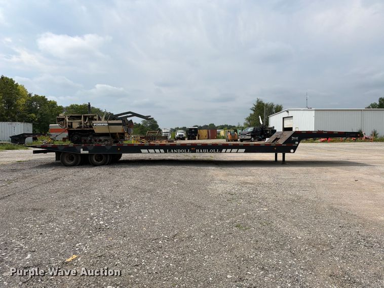 image for item FN5810 1991 Landoll Corporation 317E drop tilt deck equipment trailer
