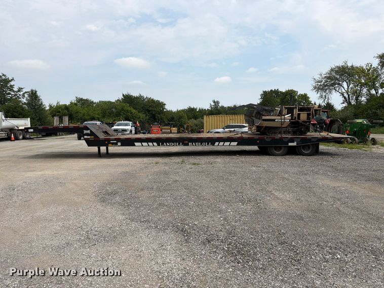 image for item FN5810 1991 Landoll Corporation 317E drop tilt deck equipment trailer