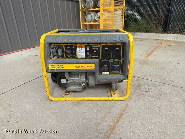 image for item FP3025 2015 Wacker Neuson GP 5600A generator