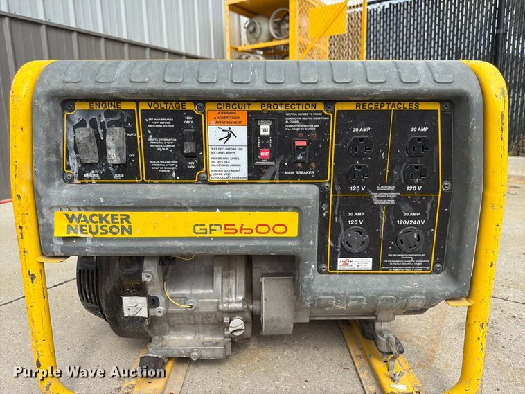 image for item FP3025 2015 Wacker Neuson GP 5600A generator