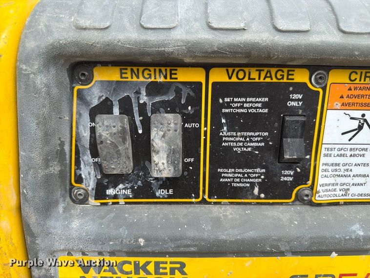 image for item FP3025 2015 Wacker Neuson GP 5600A generator