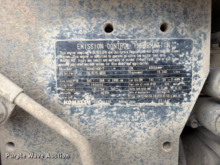 image for item FP4038 2016 Komatsu D155AXI-8 dozer