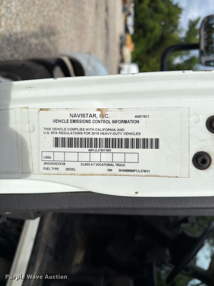 image for item FT6187 2018 International 4300 SBA dump truck