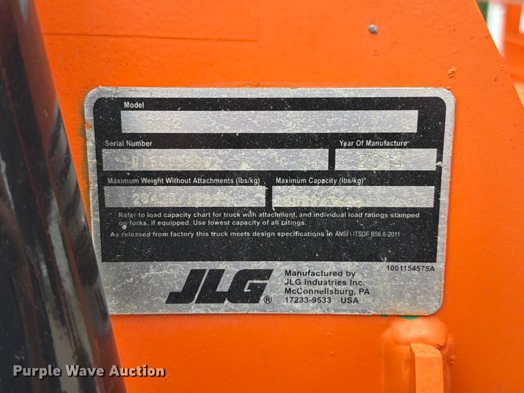 image for item FT6188 2014 JLG 8042 telehandler