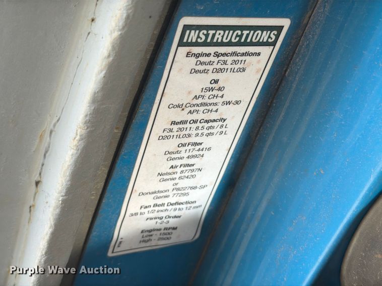 image for item FT6190 2011 Genie Z45/25J boom lift