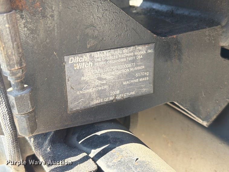 image for item FT6208 2008 Ditch Witch JT2020 Mach 1 directional boring unit