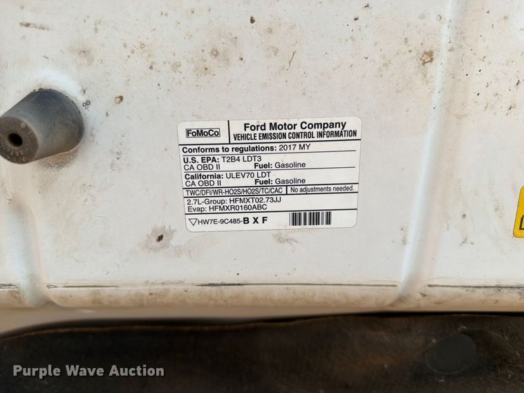 image for item FT6678 2017 Ford F150 Crew Cab pickup truck