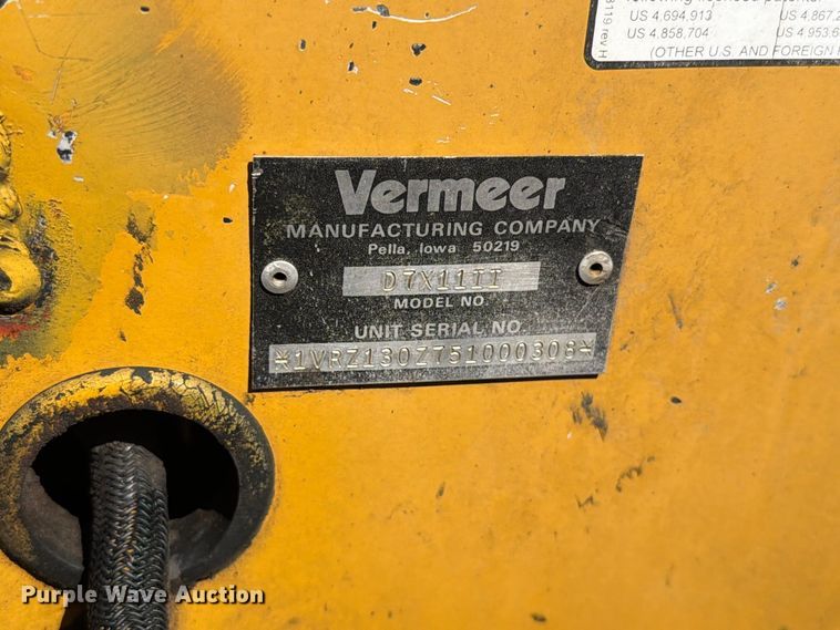 image for item FT6679 Vermeer D7x11 Navigator Series II directional boring unit