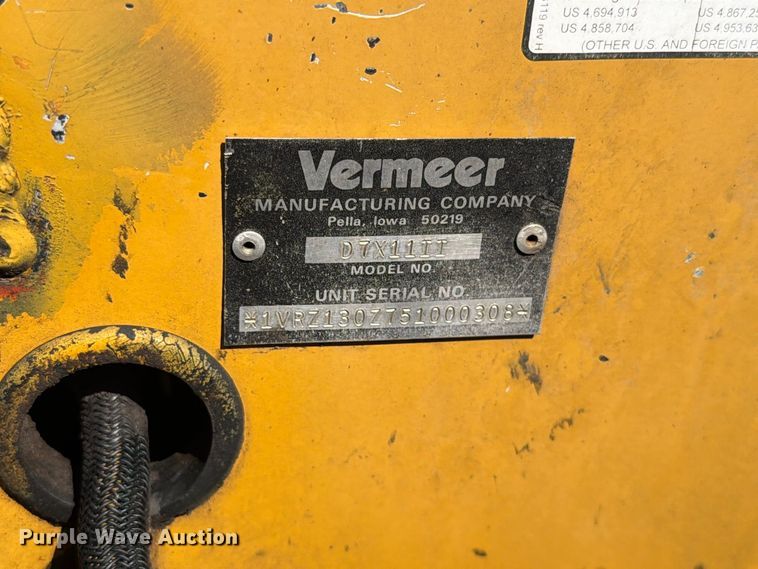 image for item FT6679 Vermeer D7x11 Navigator Series II directional boring unit