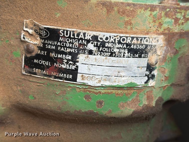 image for item FT6682 Sullair 185DPQ-JDD air compressor