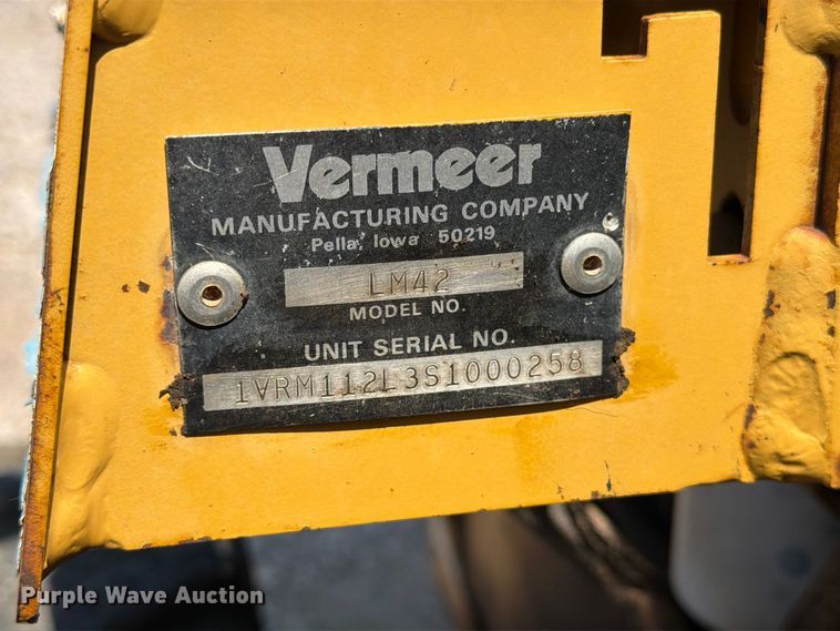 image for item FT6684 1995 Vermeer LM42 trencher