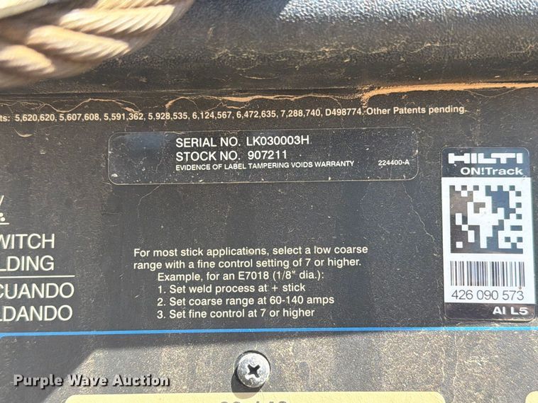 image for item FT6688 Miller Bobcat 250 welder/generator