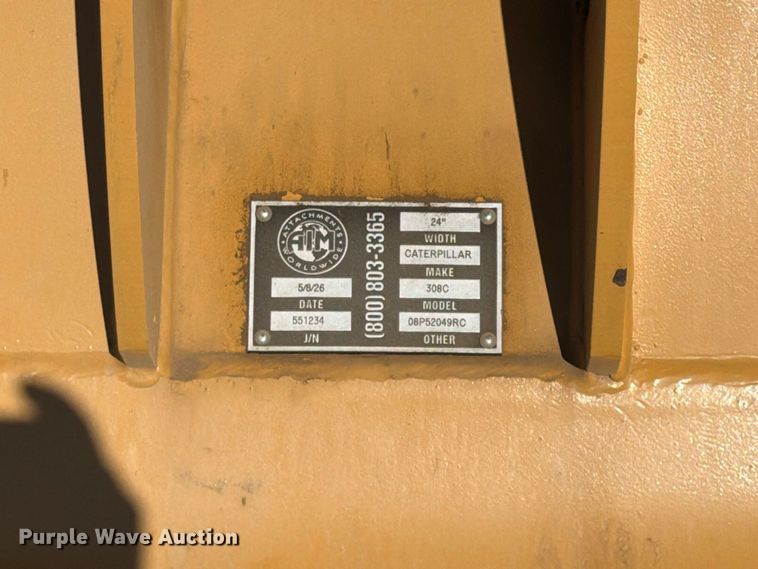 image for item FU4638 2002 Caterpillar 308C mini excavator