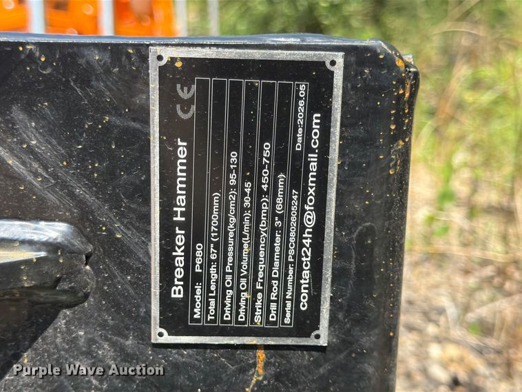 image for item MQ9072 2026 P680 skid steer breaker