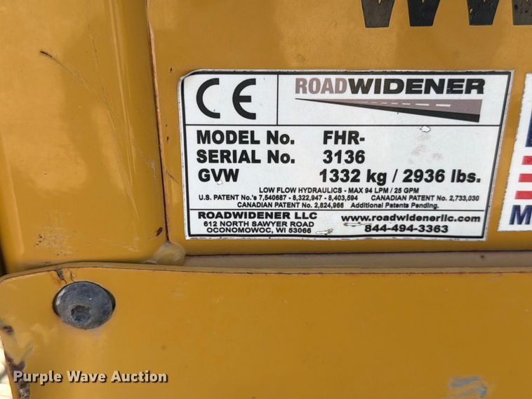 image for item MZ9898 Road Widener FHR skid steer road widener