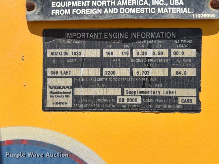 image for item MZ9914 2006 Volvo L90E wheel loader