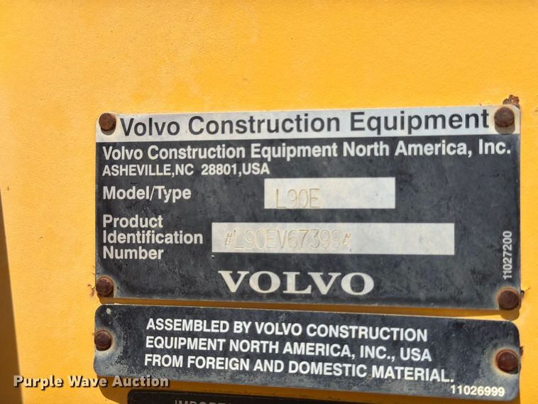 image for item MZ9914 2006 Volvo L90E wheel loader