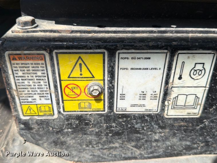 image for item MZ9915 2014 Caterpillar 938K wheel loader