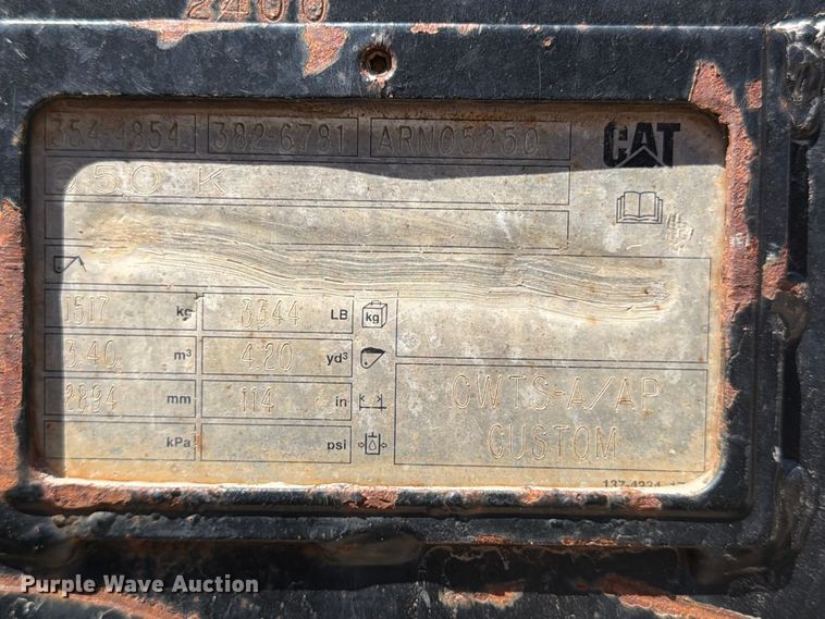 image for item MZ9981 2014 Caterpillar 950K wheel loader