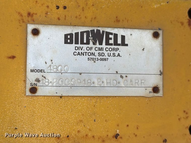 image for item MZ9984 Bid-Well 4800 paver