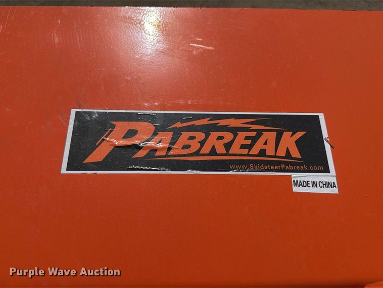 image for item MZ9993 Pabreak skid steer snow pusher